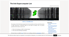 Desktop Screenshot of irishsupercomputerlist.org