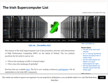Tablet Screenshot of irishsupercomputerlist.org